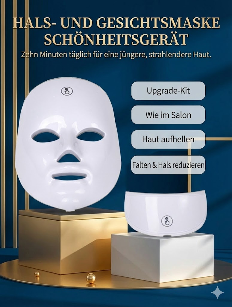 Ultimatives Home-Spa Erlebnis: Wiederaufladbare LED-Photonen-Maske zur Hautverjüngung
